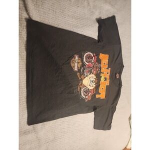 Vintage 1993 Harley Davidson Warner Bros Taz Fun Wear Sz Large T-shirt rare...